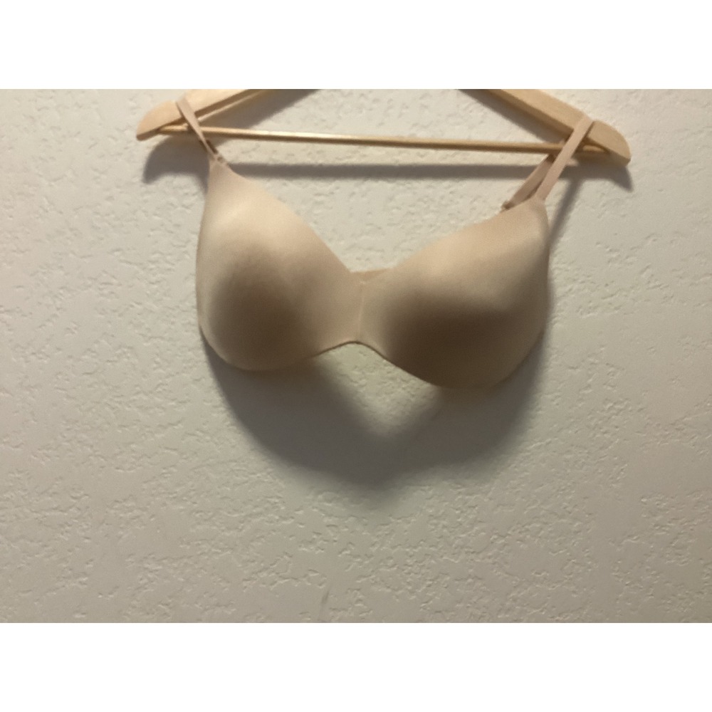 Skims Wireless Padded Bra Womens 34D Beige Seamless Adjustable Straps - Picture 10 of 15